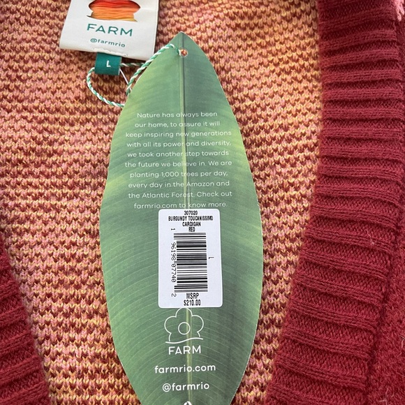 NWT FARM Rio Cardigan Size L - Picture 13 of 14